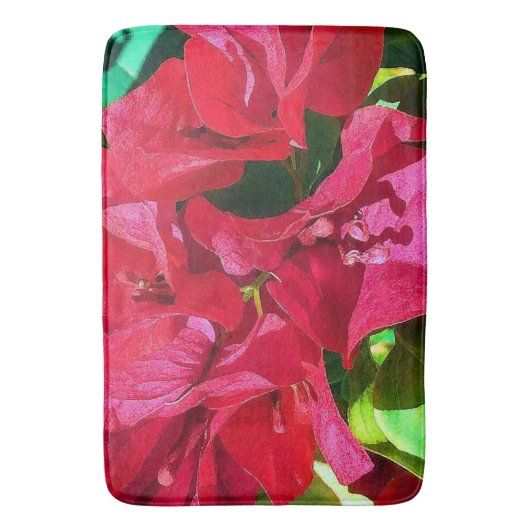 Bougainvillea Closeup Bath Mat (Voorkant Verticaal)