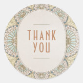 Bougainvillea Dank je Sticker Art Nouveau (Voorkant)