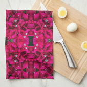 Bougainvillea Deep Pink Kitchen Towels Theedoek (Quarter Fold)