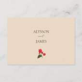 Bougainvillea Enclosure Wedding Details Kaart (Achterkant)