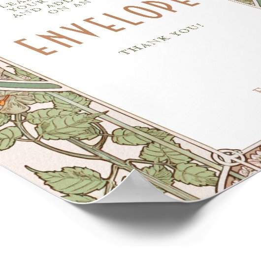 Bougainvillea Envelope Sign Guests Classic Poster (Hoek)