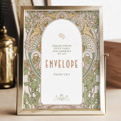 Bougainvillea Envelope Sign Guests Classic Poster