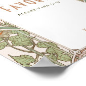 Bougainvillea Favors Sign Guests  Mucha Poster (Hoek)