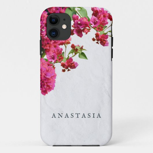 Bougainvillea Floral — Grieks eiland Case-Mate iPhone Case (Achterkant)