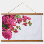 Bougainvillea Floral — Grieks eiland Hangend Wandkleed (Voorkant)
