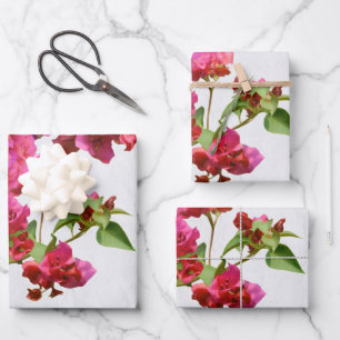 Bougainvillea Floral — Grieks eiland Inpakpapier Vel