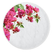 Bougainvillea Floral — Grieks eiland Keramische Knop (Voorkant)