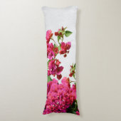 Bougainvillea Floral — Grieks eiland Lichaamskussen (Voorkant Verticaal)