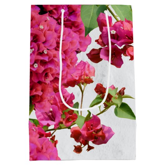 Bougainvillea Floral — Grieks eiland Medium Cadeauzakje (Achterkant)