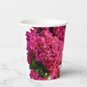 Bougainvillea Floral — Grieks eiland Papieren Bekers (Voorkant)