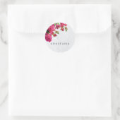 Bougainvillea Floral — Grieks eiland Ronde Sticker (Tas)