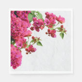 Bougainvillea Floral — Grieks eiland Servet (Voorkant)