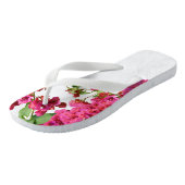 Bougainvillea Floral — Grieks eiland Teenslippers (Schuin)