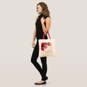 Bougainvillea Floral — Grieks eiland Tote Bag (Voorkant (model))