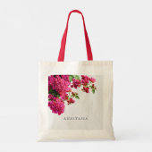 Bougainvillea Floral — Grieks eiland Tote Bag (Achterkant)