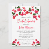 Bougainvillea Flower Bridal Shower Kaart (Voorkant)