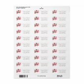Bougainvillea Flower Return Address Label (Full Sheet)