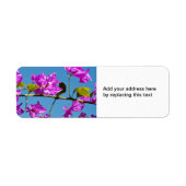 Bougainvillea Flowers Etiket (Voorkant)