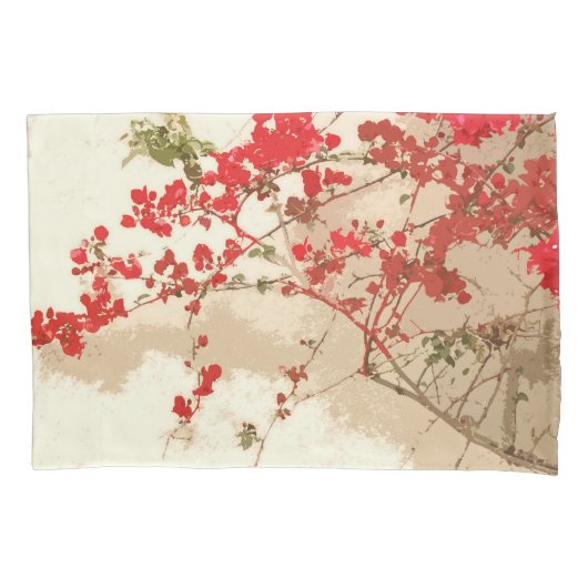 Bougainvillea Flowers Floral Garden Art Pillowcase Kussensloop (Voorkant)
