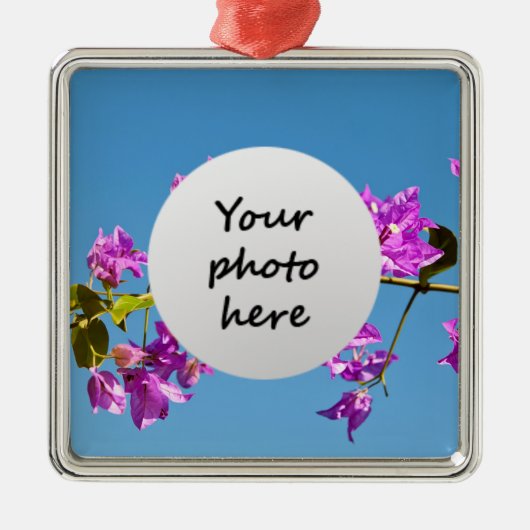 Bougainvillea Flowers Metalen Ornament (Voorkant)