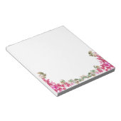 Bougainvillea Flowers Waterverf Magenta Note Kaart Notitieblok (Schuin)
