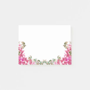 Bougainvillea Flowers Waterverf Magenta Post-it® Notes