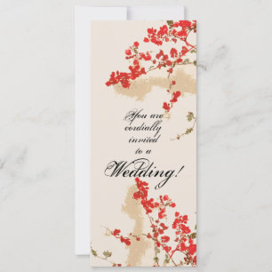 Bougainvillea Flowers Wedding Invitation Kaart