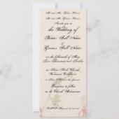 Bougainvillea Flowers Wedding Invitation Kaart (Achterkant)