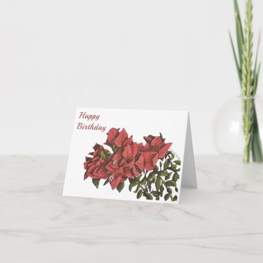 Bougainvillea Folded Wenskaart Kaart (Voorkant)