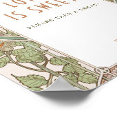 Bougainvillea Foto gastenboek teken Mucha Poster (Hoek)