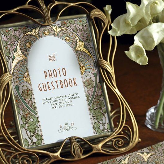 Bougainvillea Foto Guestbook Sign Folie Afdrukken