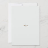 Bougainvillea Green Gold Wedding Art Nouveau Mucha Kaart (Achterkant)