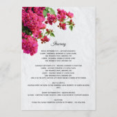 Bougainvillea Grieks eiland Weddenrenroute Programmakaart (Achterkant)