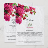 Bougainvillea Grieks eiland Weddenrenroute Programmakaart (Voorkant / Achterkant)