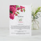 Bougainvillea Grieks eiland Weddenrenroute Programmakaart (Staand voorkant)