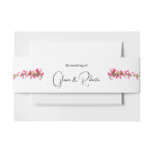 Bougainvillea Hacienda Boho Mexicaanse bruiloft Uitnodigingen Wikkel (Voorkant Voorbeeld)