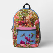 Bougainvillea & Hummingbird All-O Print Rugzak (Voorkant)