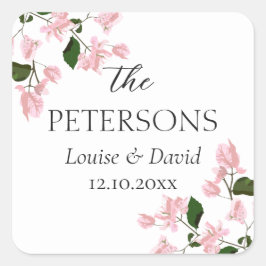 Bougainvillea Huwelijkscadeaus & Favors Sticker