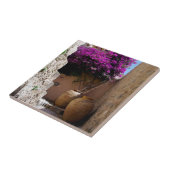 Bougainvillea in amphorah tegeltje (Zijkant)