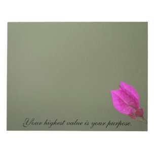 Bougainvillea Inspirerend Purpose Quote Notitieblok