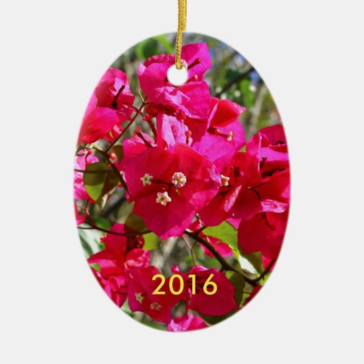 Bougainvillea Keramisch Ornament (Voorkant)
