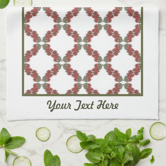 Bougainvillea keukenhanddoek (Gevouwen)