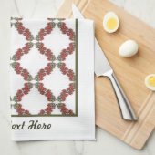 Bougainvillea keukenhanddoek (Quarter Fold)