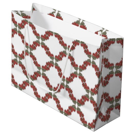 Bougainvillea Large Gift Bag Groot Cadeauzakje (Voorkant Gekanteld)