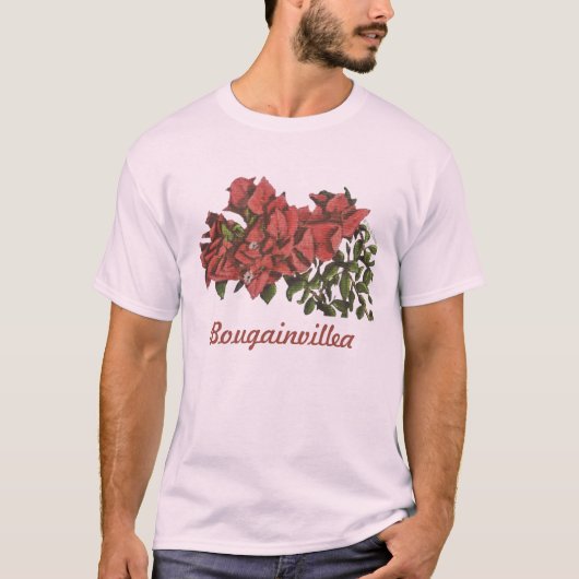Bougainvillea Mannen Topjes T-shirt (Voorkant)