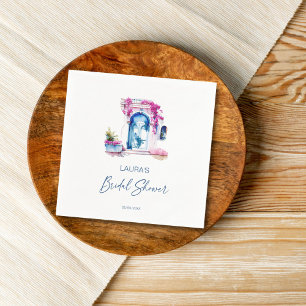 Bougainvillea Mediterraan thema vrijgezellenfeest Servet