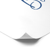 Bougainvillea Mediterraan vrijgezellenfeest welkom Poster (Hoek)