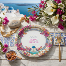 Bougainvillea Mediterranean Greek Bridal Shower
