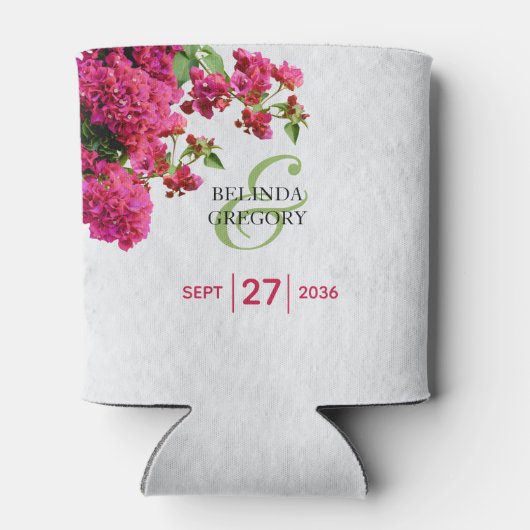 Bougainvillea Mediterranean Greek Island Wedding  Blikjeskoeler (Achterkant)