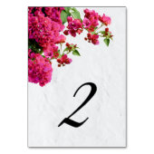 Bougainvillea Mediterranean Greek Island Wedding Kaart (Achterkant)